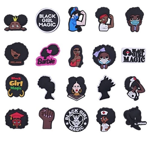 Pieces croc charms black - pieces,