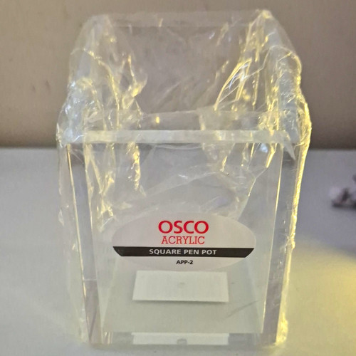 Osco acrylic square pen holder - acrylic,