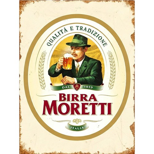 Moretti beer metal sign wall - metal,