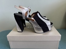 Jigsaw Black & Silver Platform