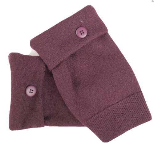 Fingerless gloves purple - purple, 100%