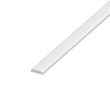 25mm Plastic Edging Trim Architrave Window Bathroom D Mould - 1.25m Flat Strip