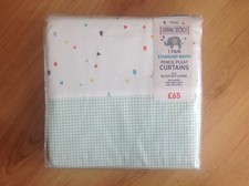 BNWT Next Olittle zoo nursery Pencil Pleat curtains 168 x 137cm 