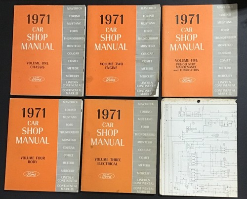 Ford 1971 car shop manual - 1971,