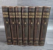 Newnes Pictorial Knowledge Books 1936 Edition Hardback Vol 1-7 - E. Blyton