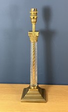 Solid Brass & Glass Corinthian