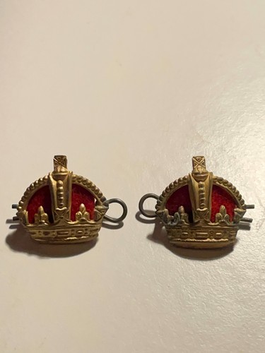 Pair gilt king crown - king’s,