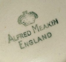 Antique ALFRED MEAKIN England Ceramic SAUCE / Gravy BOAT  