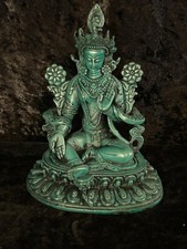 GREEN  TARA  RESIN STATUE 23cm