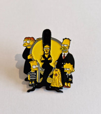 B3 - NEW, Gothic Simpsons - Novelty Fun Cute Enamel Pin / Badge / Brooch