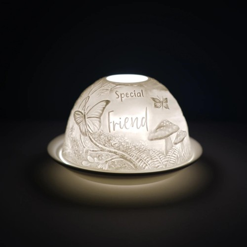 Tea light holder - tea, dome