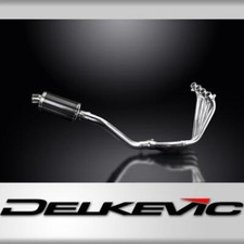 HONDA CBR650F CB650F 14-18 FULL EXHAUST SYSTEM 225mm CARBON OVAL SILENCER 