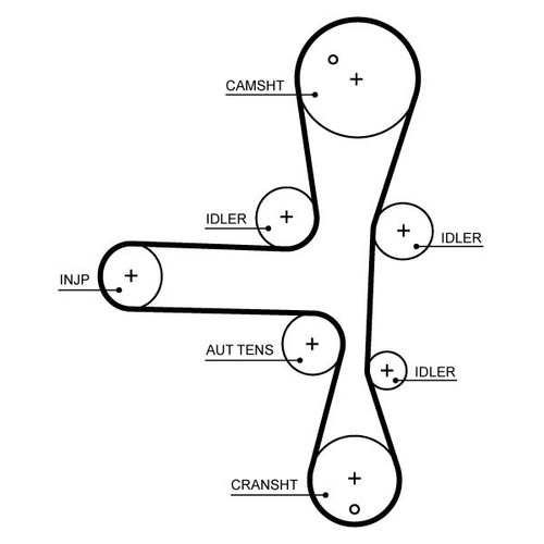 Gates timing belt - cambelt, 181
