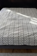 ORLA KIELY Superking Duvet Cover Only In Linear Stem Design In Black And White