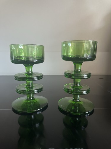 Pair vintage wedgwood glass - vintage,
