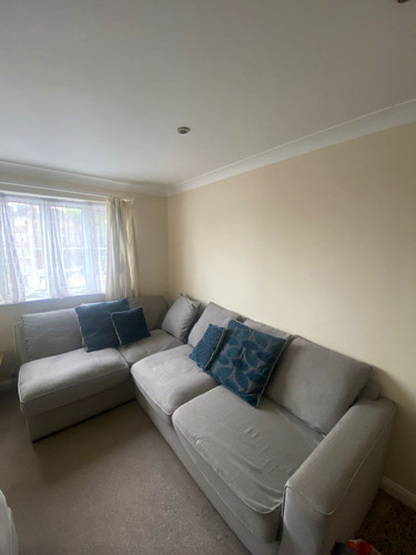 Grey shaped corner sofa - grey,