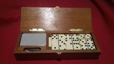 Vintage cribbage/dominoes set