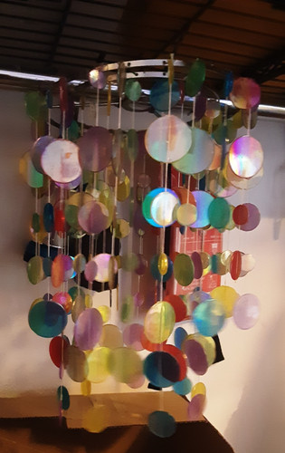 Modern capiz shell hanging - modern,