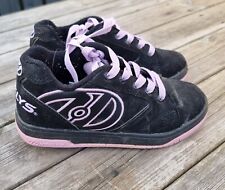 Heelys Kids Skate Shoes - Youth Size UK 2 Black Purple Skates FREE P&P 
