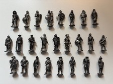 25 X Mini Pewter Historic Vintage Figures - (Roman/Tudor/Knights/Soldier + More)