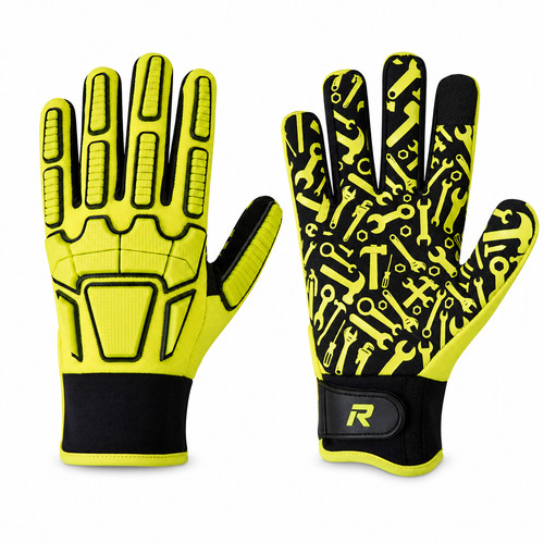 Heavy duty work gloves - heavy, tpr