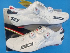 SiDi Wire Carbon 48 EU / 12.5 US road shoe Speedplay only! 4-bolt White new 🇮🇹