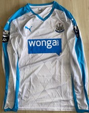 2015/16 NEWCASTLE UNITED MATCH WORN U21 AWAY SHIRT #4 PUMA LARGE