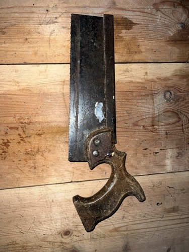 Vintage stair saw back - saw, /