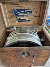 Vintage Belgium Toulet Imperator Racing Pigeon Clock In Oak Case. Serviced 1967