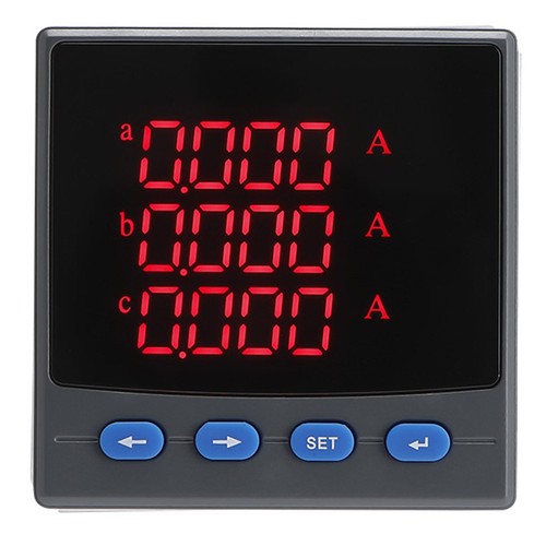 72x72mm three phase ammeter - phase,