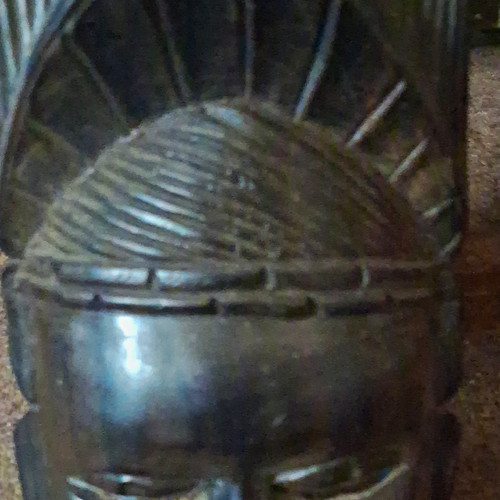 African wooden carved - wooden, mask