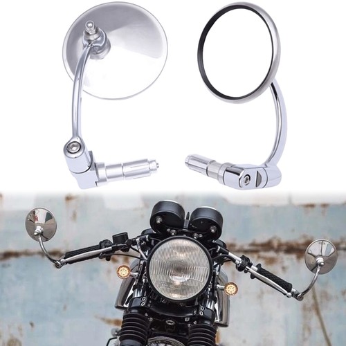 Chrome round bar end side - chrome,