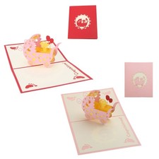3D Baby Carriages Greeting Card for Up Paper Cut Postcard Birthday Party Gif