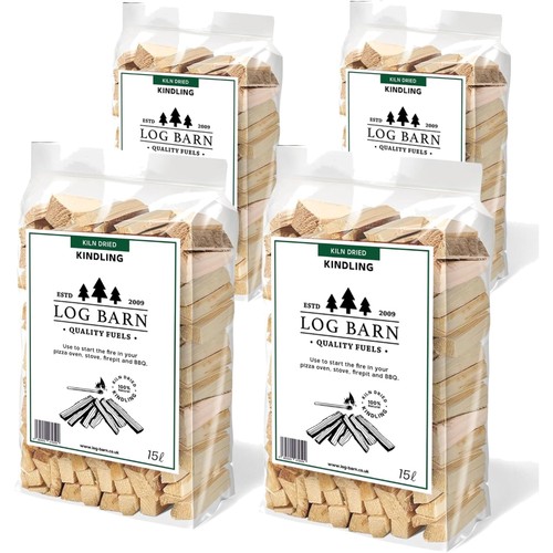 Log barn kiln - kiln-dried, kindling