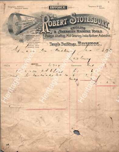 Vintage invoice robert - vintage,