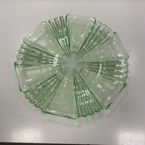 Vintage art deco green uranium - green,