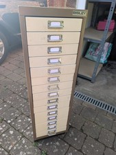 Vintage Bisley 15 draw metal