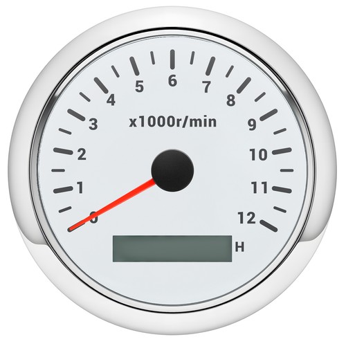 85mm white rev counter - white,