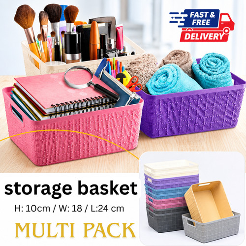 Plastic storage basket - basket, handy