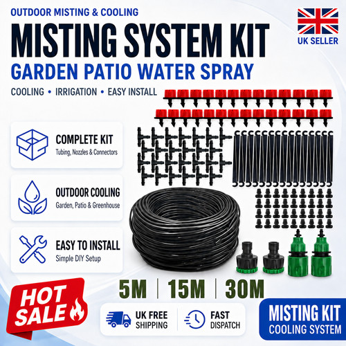 Outdoor misting cooling system - cooling,