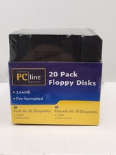 PC Line 3.5" Floppy Disk Diskette 20 Pack Amiga Atari New Sealed