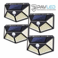 4 Pack 100 LED Solar Wall