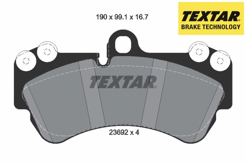Front brake pad set - front,