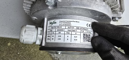 Fan motor woods 1750rpm 440v - woods,