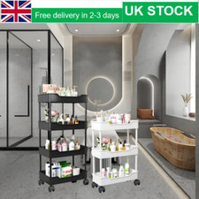 3-4 Tier Salon Hairdresser Barber Storage Trolley Cart Beauty Spa Rack on Wheels