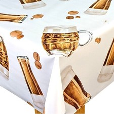 ROUND Wipe Clean PVC Vinyl  Protector Oilcloth Table Cover Tablecloth