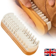 Wooden Nubuck and Suede Cleaning Brush, With Rubber Crepe, For Shoes and Bags UK