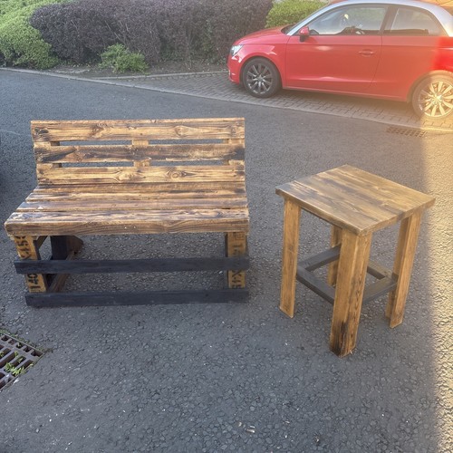 Hand crafted garden bench - hand,