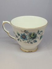 Queen Anne Blue Roses Gold