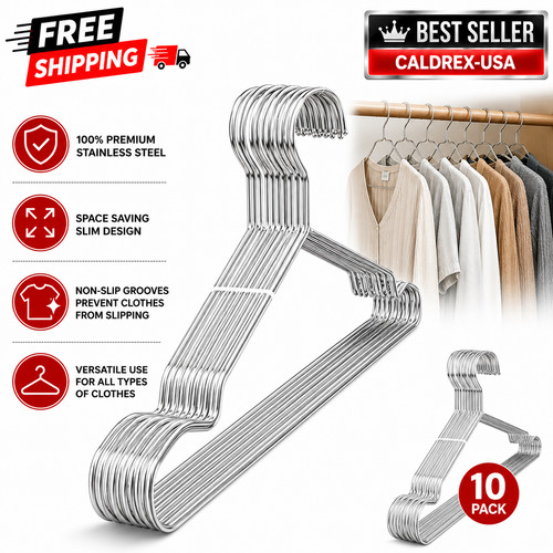 Wire hangers pack stainless - hangers,
